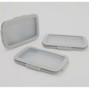Food Flex Set of 3 Flat Storage Containers GREY